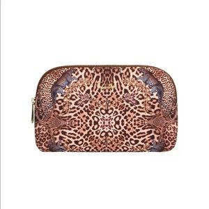 CAMILLA *Lady Lodge* small leopard print makeup travel toiletry bag pouch